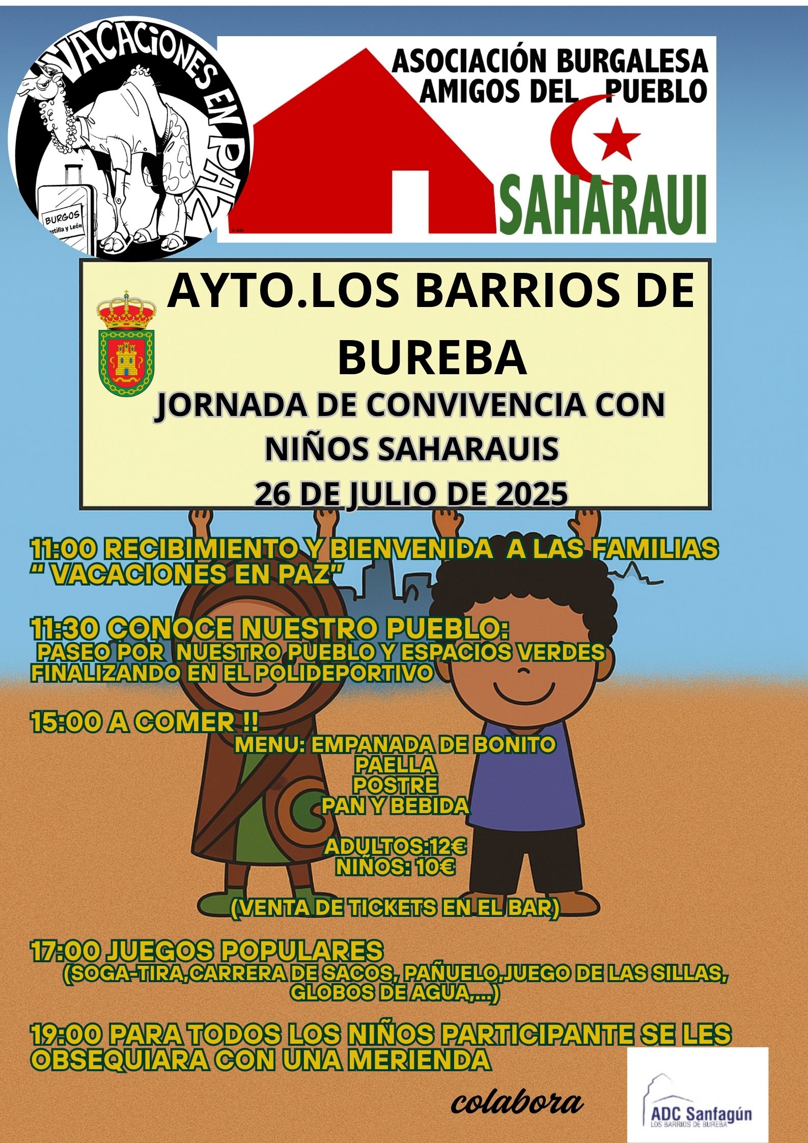 JORNADA DE CONVIVENCIA CON NIÑOS SAHARAUIS