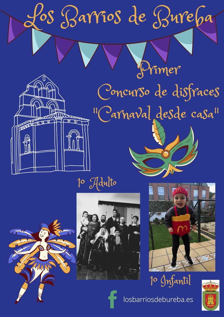 Premiados en el Primer concurso de disfraces "Carnaval desde casa"